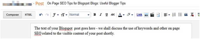 Title Tag Blogspot